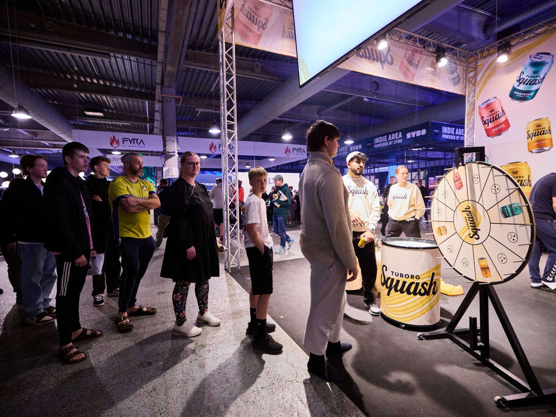 Gamebox Besøg Tuborg Squash standen på Gamebox Festival i Herning