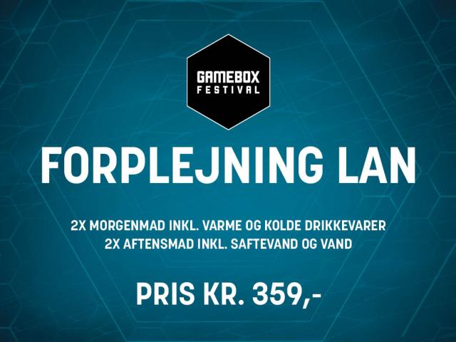 Lan forplejning Gamebox Festival - læs her