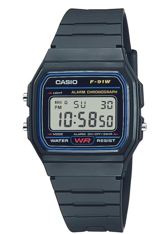 Casio Timeless F-91W-1YEG // 149,-