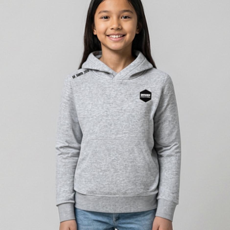 Signature Pro Hoodie i grå til børn