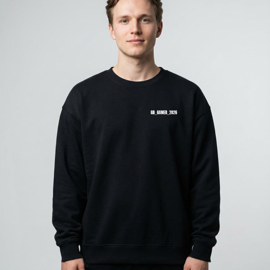 Statement Crewneck i sort